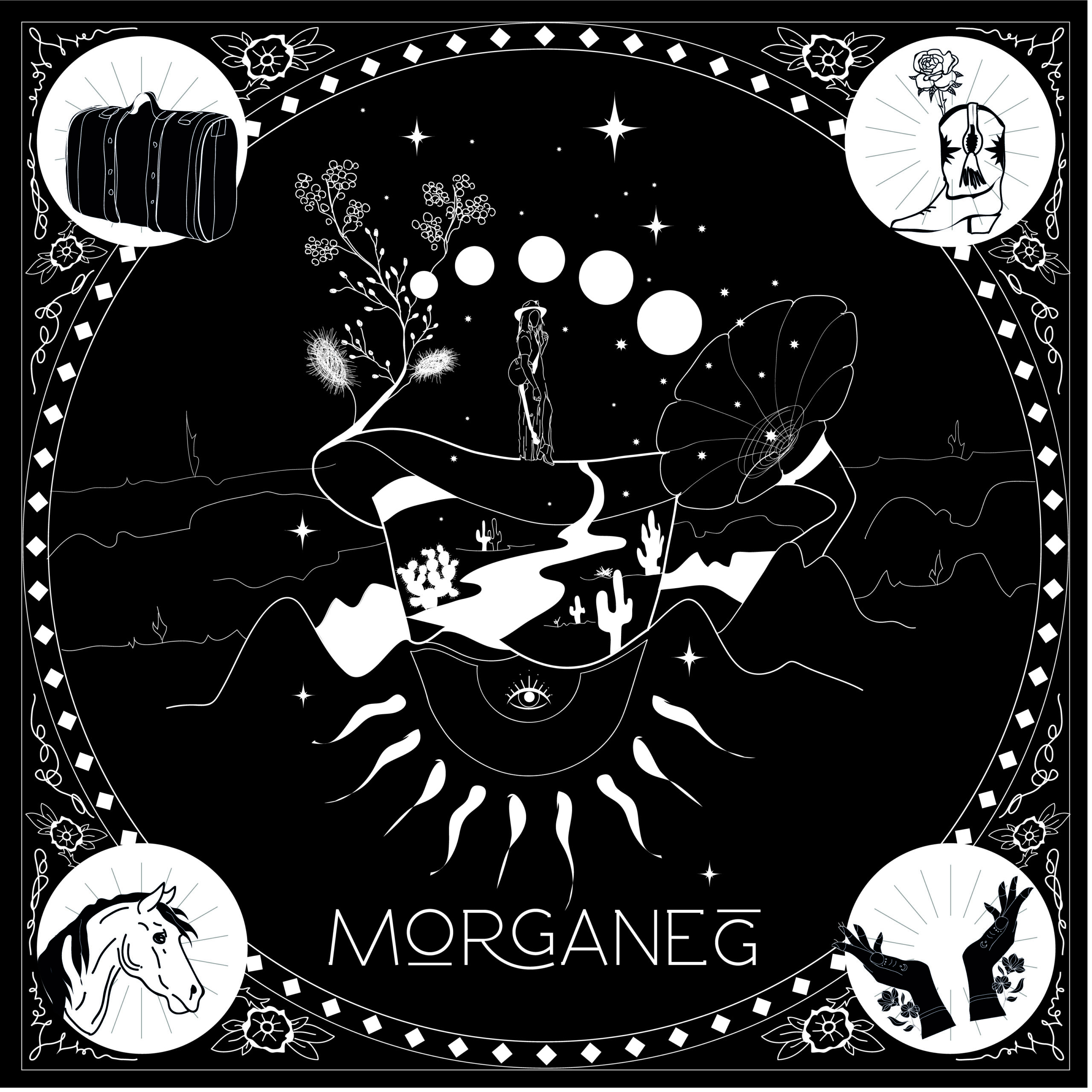 Bandana Americana Vintage - Design Morgane G – Image 2